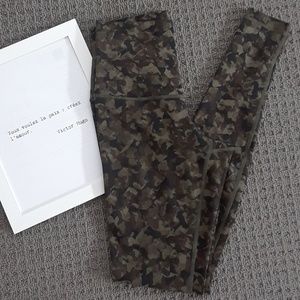 Lululemon olive green hi rise wunder under